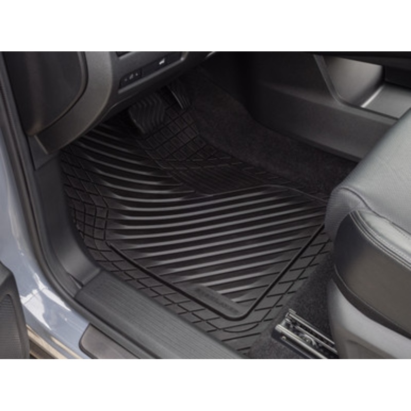 Eco (Made with Renewable Materials) Black Cut-to-Fit Floor Mats – 4-Piece Set