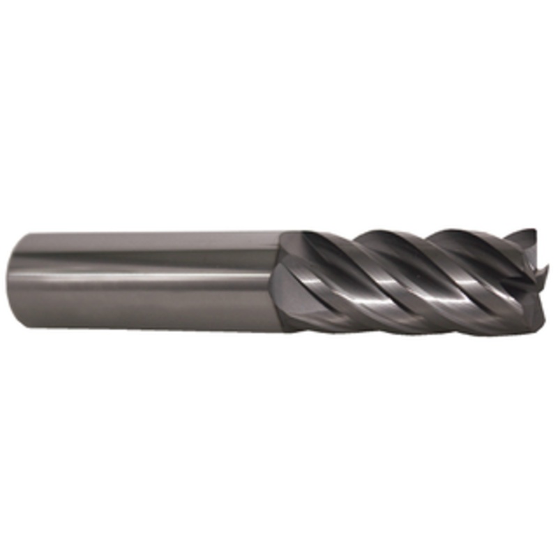 PROMAX Tools 5 Flute Solid Carbide nACRo Coated Finishing End Mill, 5/8 Size & Shank Diameter, 1-1/4 Length of Cut, 3-1/2 Overall Length, .030 Radius