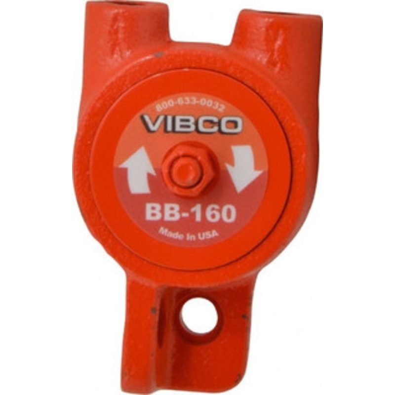 Vibco Vibrators 140 Lb. Force, 8 Cubic Feet per Minute, 15,000 RPM, 76 Decibel, Pneumatic Vibrator 4-1/8 Long x 2 Wide x 2-9/16 High, 1/4 Port Inlet, 1/4 Port Outlet BB-160CI – 36674919