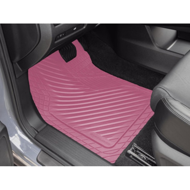 Eco (Made with Renewable Materials) Cut-to-Fit Pink Floor Mats – 4-Piece Set