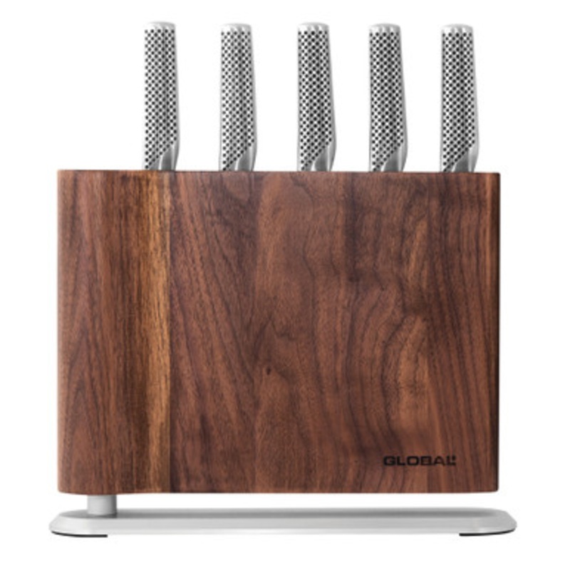 UKU 6 Piece Knife Block Set – Walnut