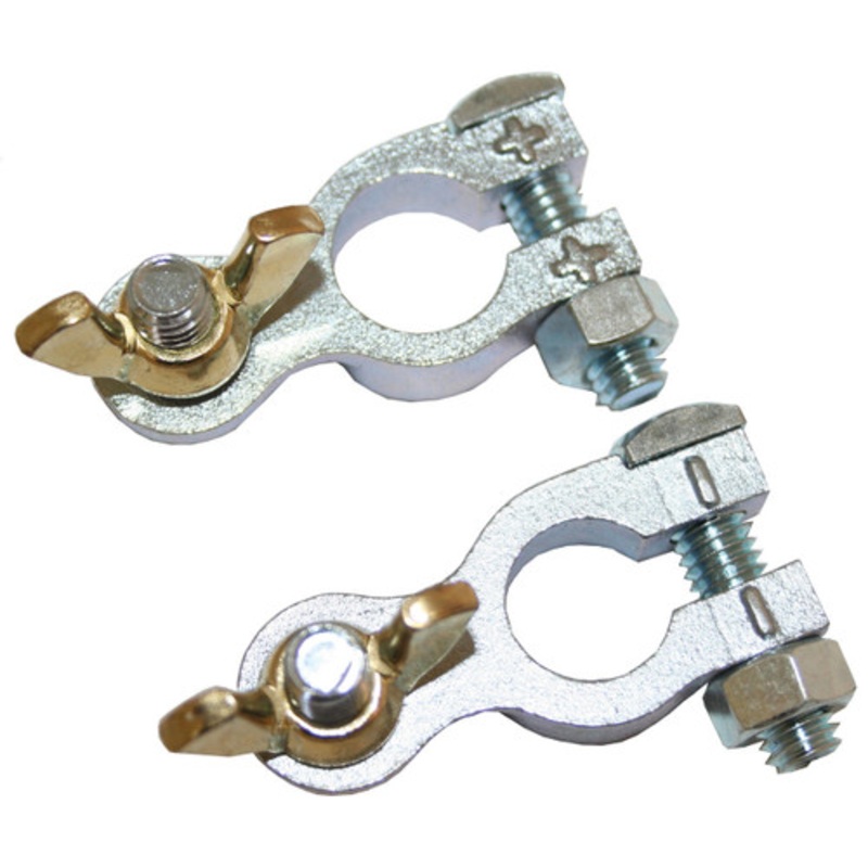 Battery Terminal Brass Pair