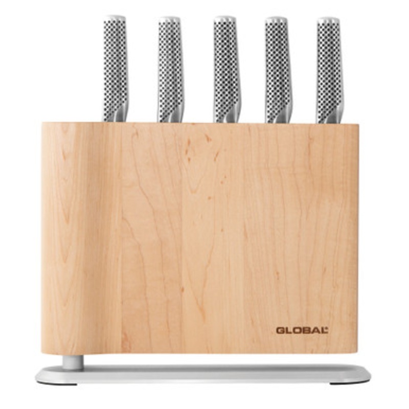 UKU 6 Piece Knife Block Set – Maple