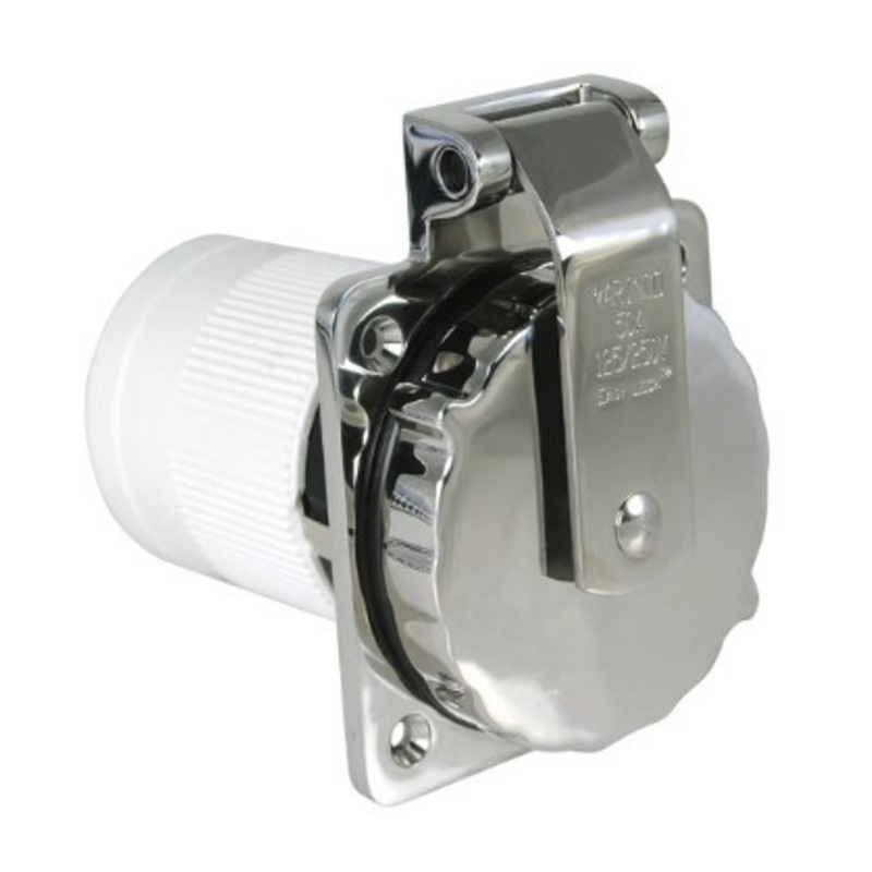 Power Inlet 50amp 125/240v S/S