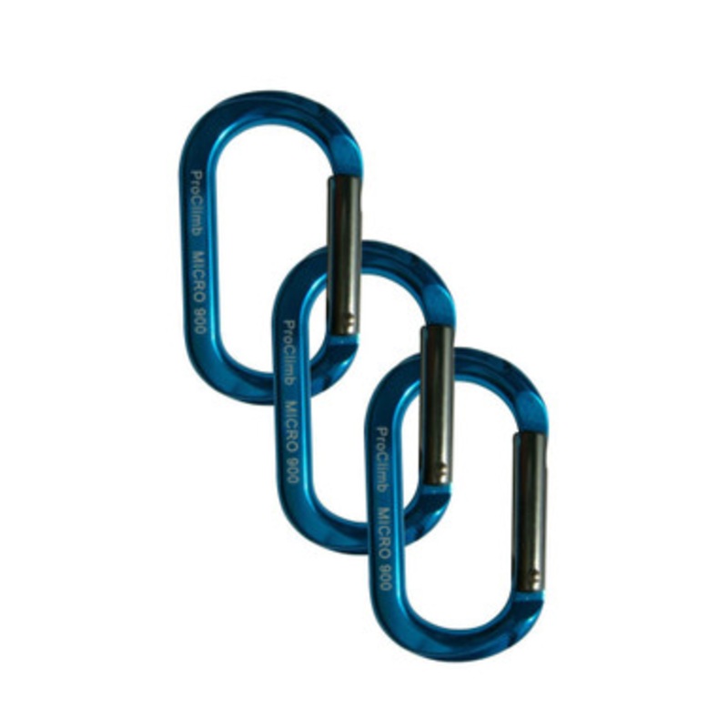 US Rigging Proclimb Micro 900 Carabiner – Blue 3 Pack