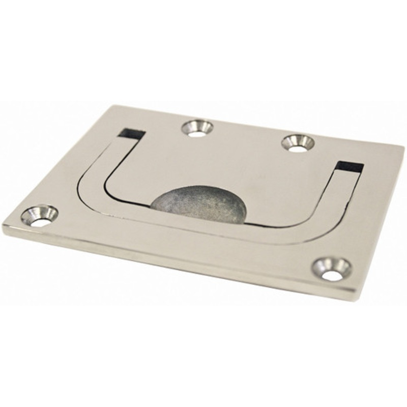Flush Pull Heavy Duty Stainless Steel 76 x 57mm