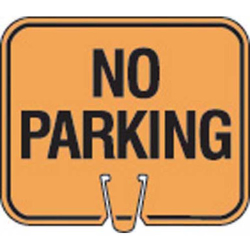 NP60 Cone Sign  NO PARKING