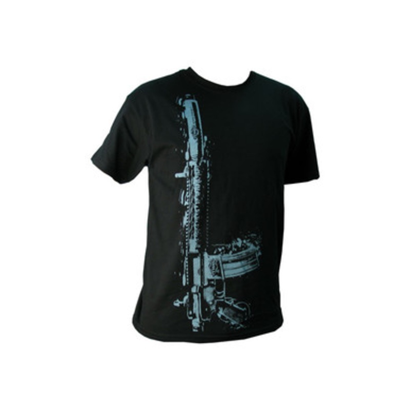 Black Vertical Rifle T-Shirt