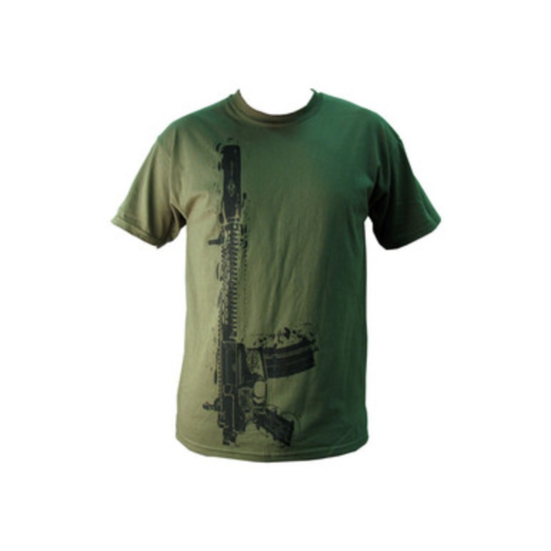 Green Vertical Rifle T-Shirt