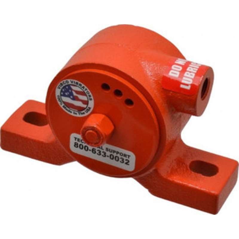 Vibco Vibrators 160 Lb. Force, 8 Cubic Feet per Minute, 12,000 RPM, 70 Decibel, Pneumatic Vibrator 5-1/16 Long x 1-5/16 Wide x 2-5/16 High, 1/4 Port Inlet VS-160CI – 36674836