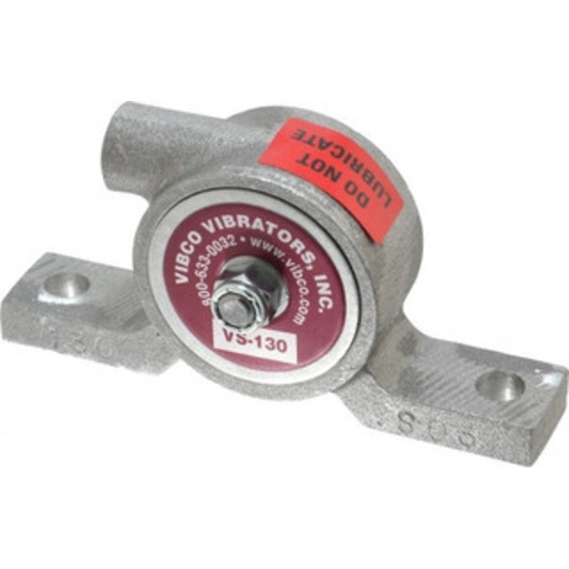 Vibco Vibrators 75 Lb. Force, 5-1/2 Cubic Feet per Minute, 10,500 RPM, 67 Decibel, Pneumatic Vibrator 4-7/8 Long x 15/16 Wide x 2-5/16 High, 1/8 Port Inlet VS-130AL – 36674828