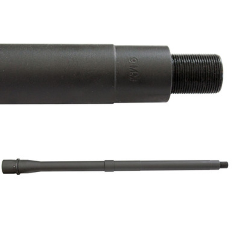 9MM AR BARREL, 16, THREADED, 1:14 TWIST