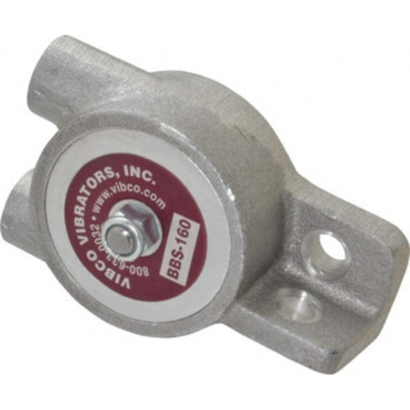 Vibco Vibrators 160 Lb. Force, 7 Cubic Feet per Minute, 9,000 RPM, 67 Decibel, Pneumatic Vibrator 4-1/8 Long x 1-9/16 Wide x 1-1/4 High, 1/4 Port Inlet, 1/4 Port Outlet BBS-160CI – 36674620