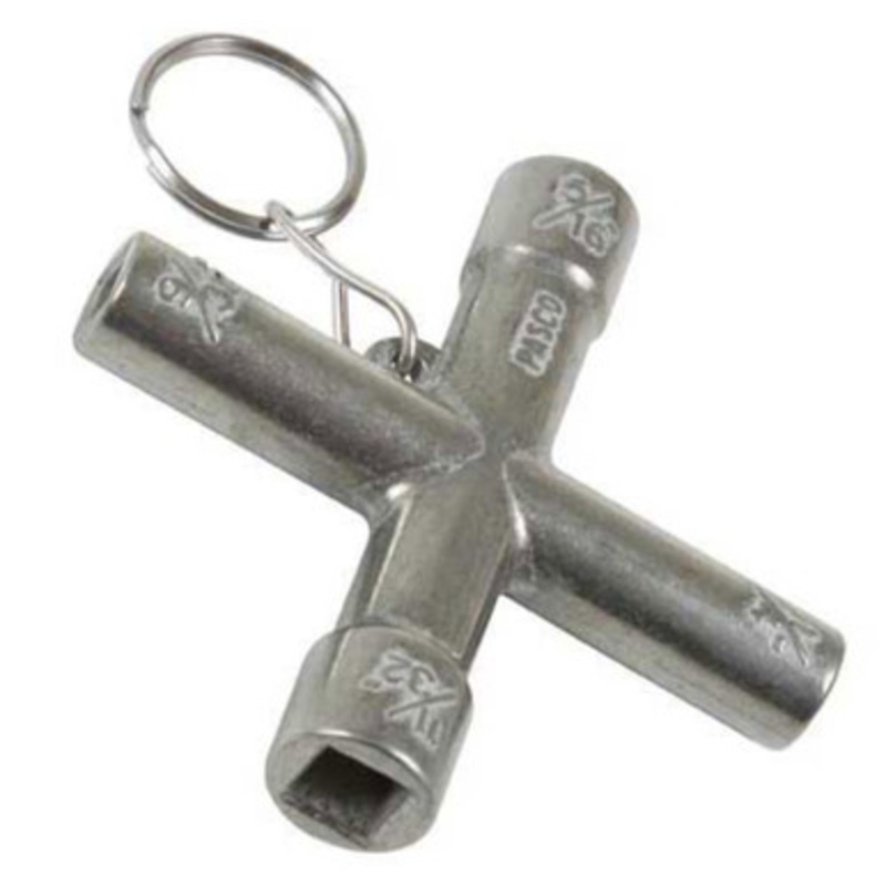 1701 Four Way Water Key
