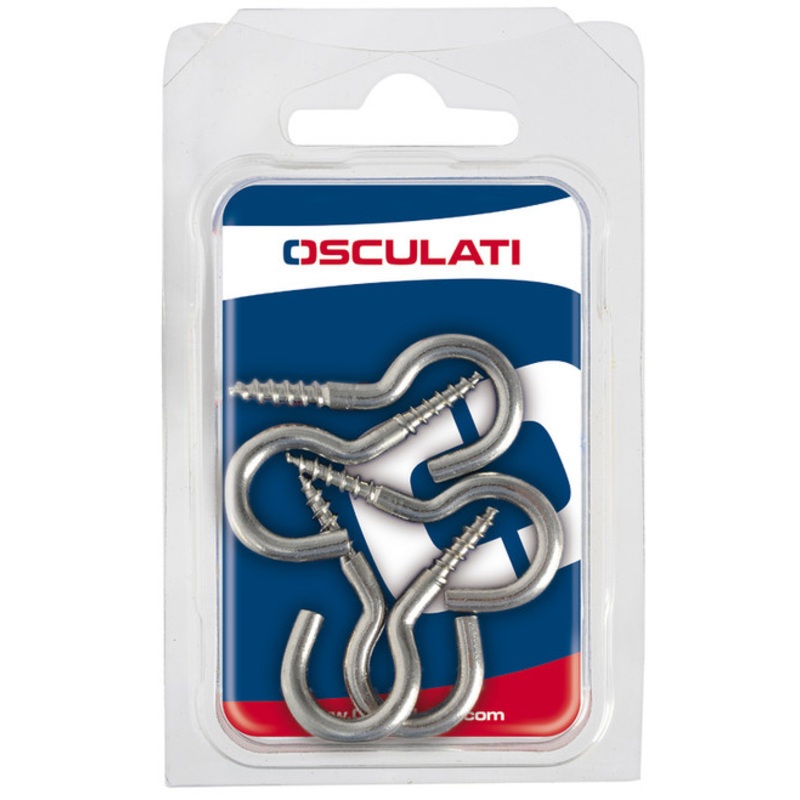 Curved Screw Hook 37mm