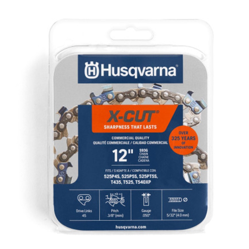 Husqvarna X-CUT S93G Semi-Chisel Chainsaw Chain