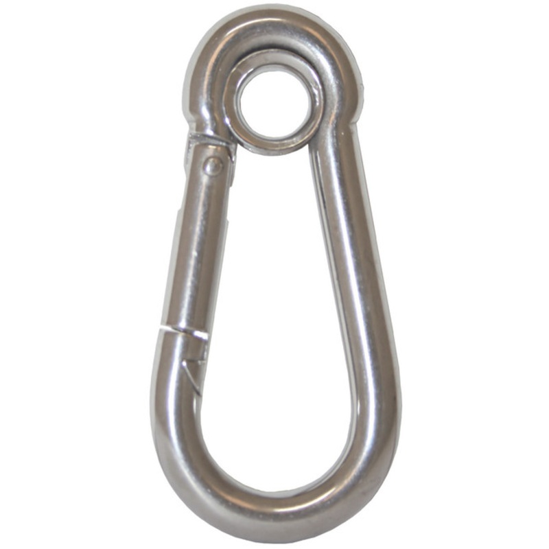 Snap Hook with eye 100mm