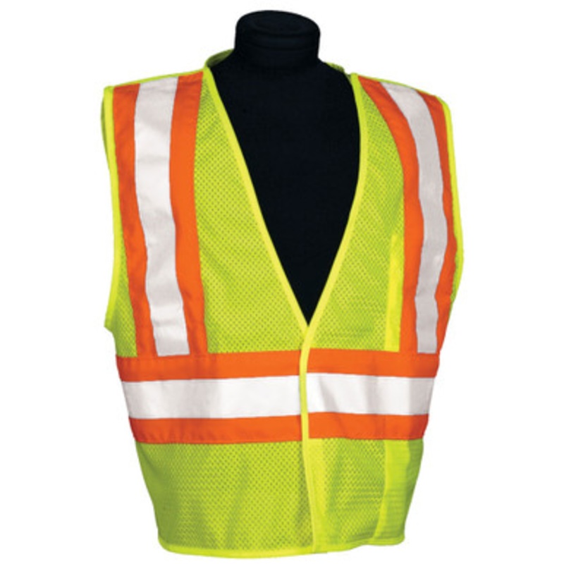 1174 Lime Break Away Class 2 Vest