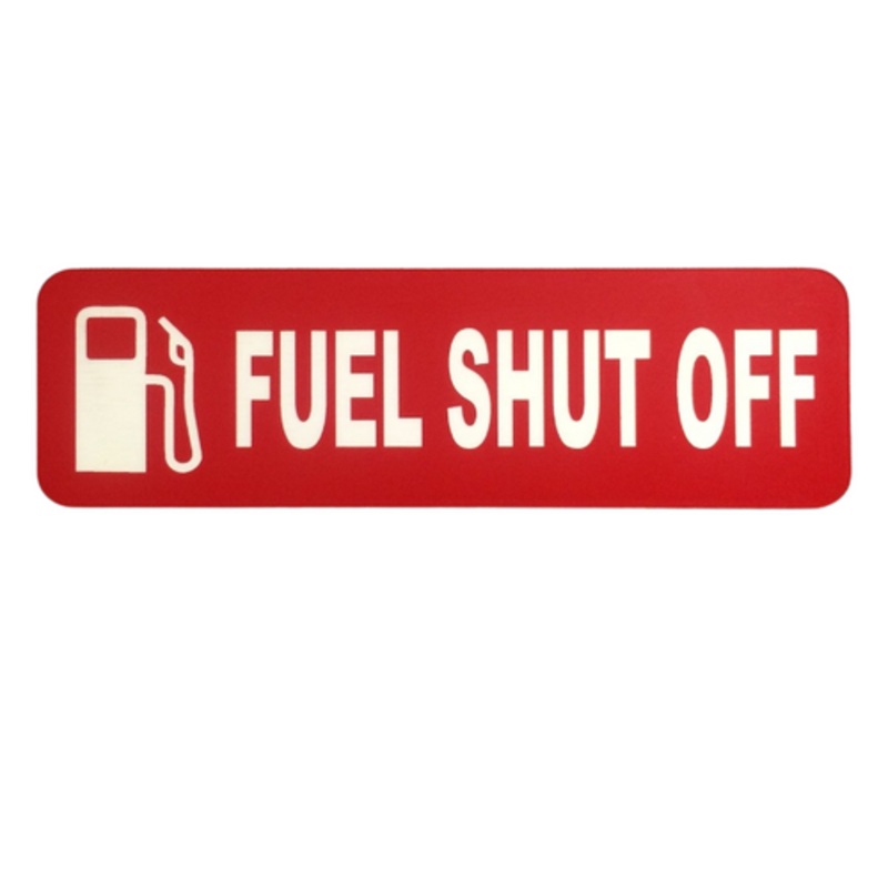 Label ‘Fuel Shut Off’