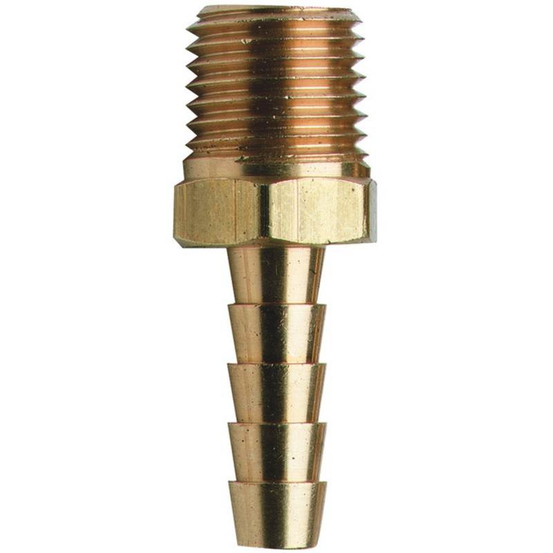 Hose Tail Brass 1/4 x 8mm