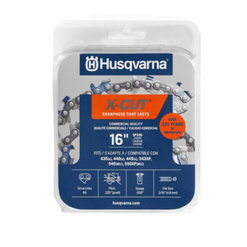 Husqvarna X-CUT SP33G Semi-Chisel Chainsaw Chain
