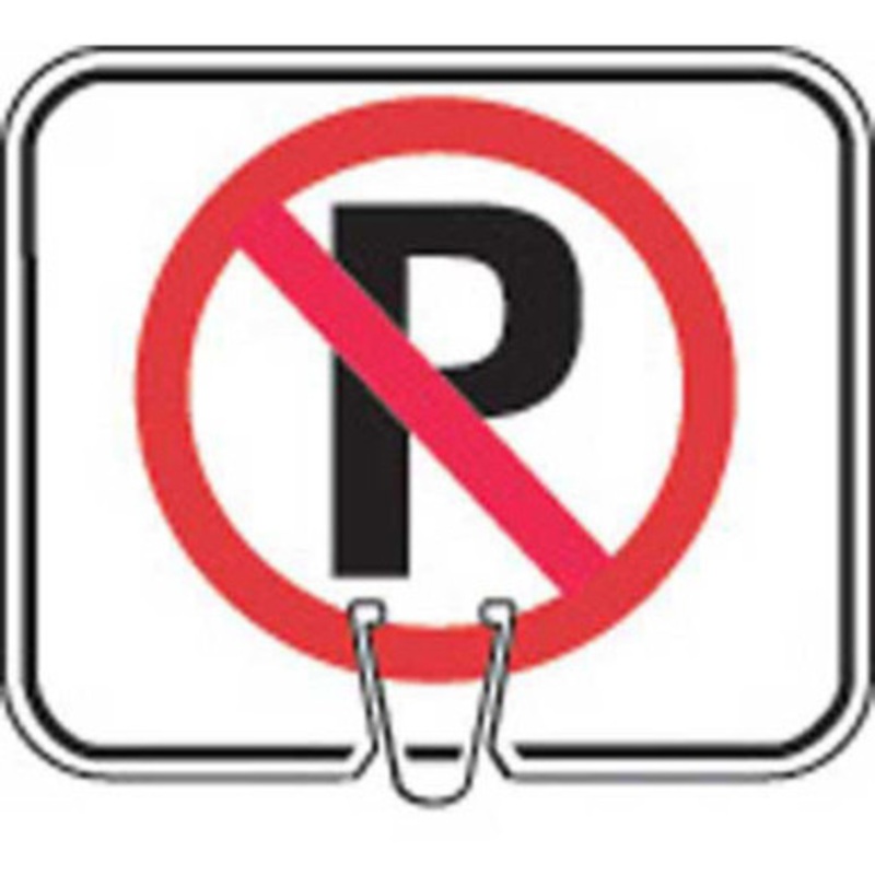 SNP6 Cone Sign  No Parking Symbol