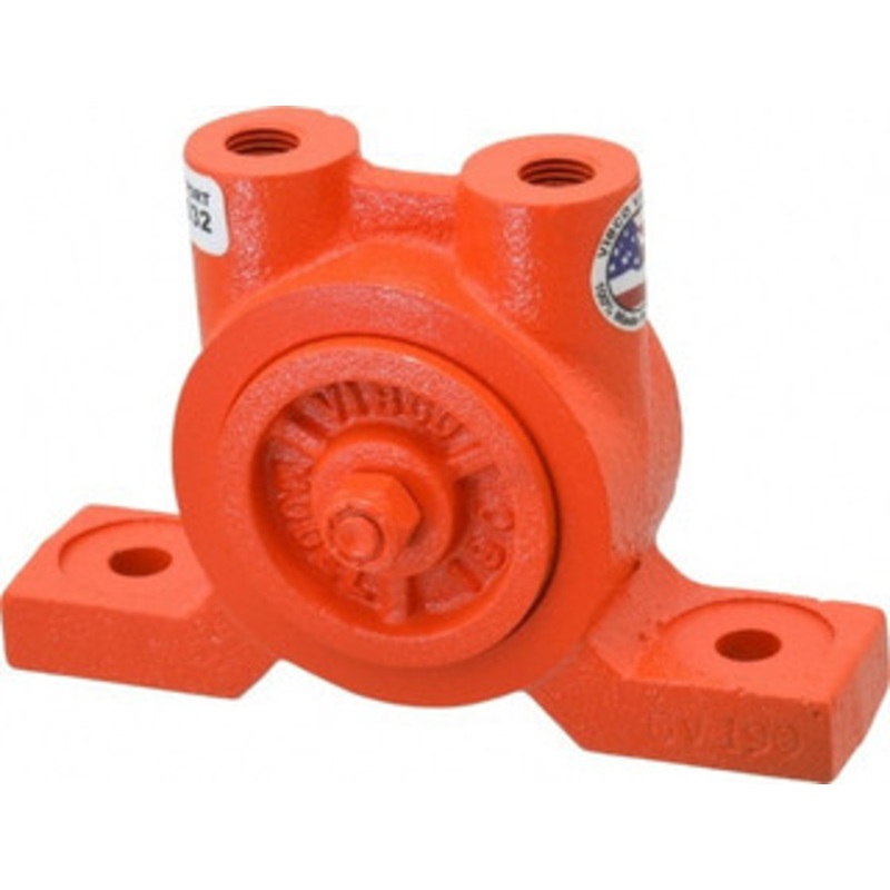 Vibco Vibrators 260 Lb. Force, 11 Cubic Feet per Minute, 16,000 RPM, 77 Decibel, Pneumatic Vibrator 5-3/8 Long x 2-1/4 Wide x 3-9/16 High, 1/4 Port Inlet, 1/4 Port Outlet BV-190 – 36674943