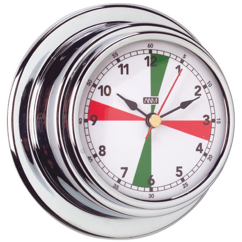 Clock – 70mm Chrome with Radio Silence Zones