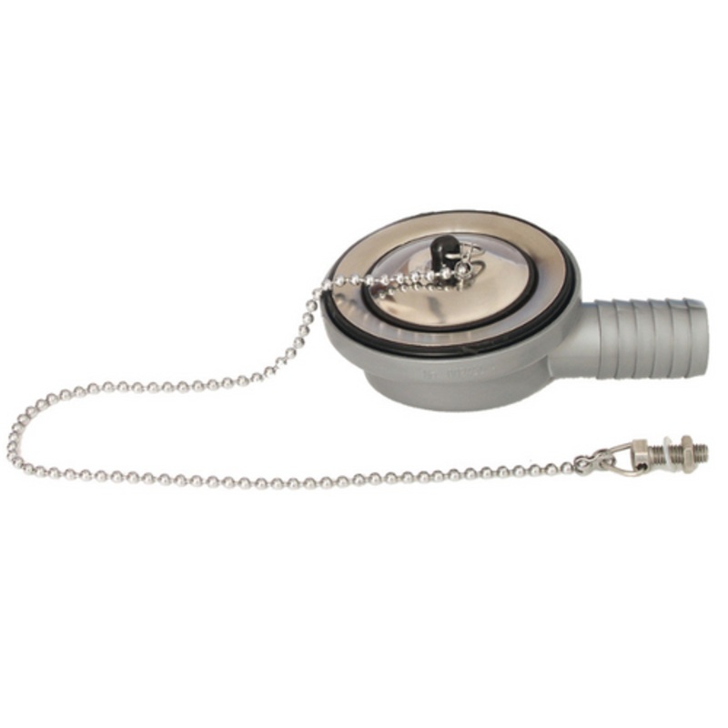 Drain with Plug 70mm suits 25mm hose