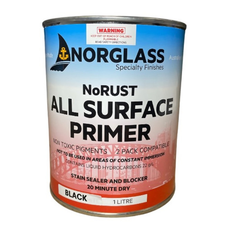 Norglass No Rust 1litre Black