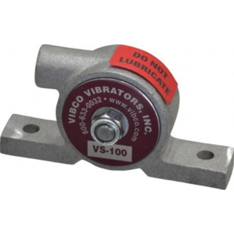 Vibco Vibrators 20 Lb. Force, 4 Cubic Feet per Minute, 12,000 RPM, 66 Decibel, Pneumatic Vibrator 3-7/8 Long x 3/4 Wide x 2 High, 1/8 Port Inlet VS-100AL – 36674810