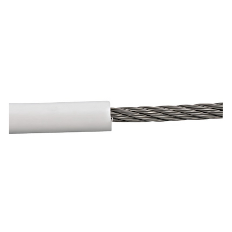 Wire Rope PVC Wht 5/32  S/S