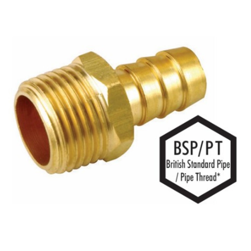 Brass Male Tailpiece Adaptors 1/8 – 3/4inch