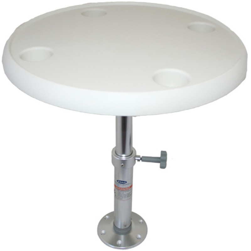 Table Round with Adjustable Pedestal
