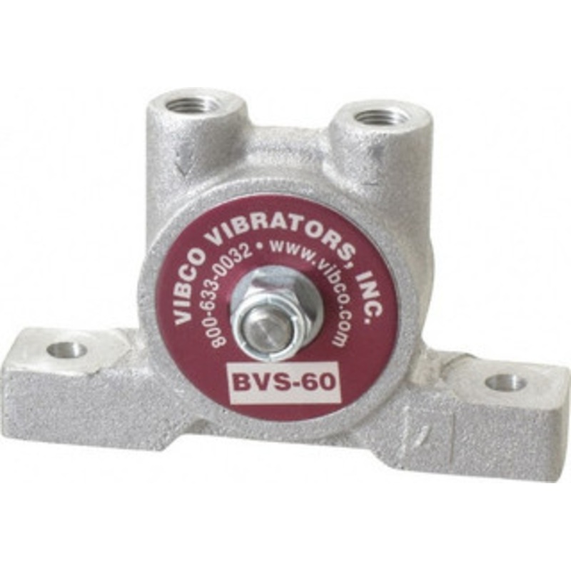 Vibco Vibrators 20 Lb. Force, 4 Cubic Feet per Minute, 12,000 RPM, 66 Decibel, Pneumatic Vibrator 3-7/8 Long x 1-3/16 Wide x 2-3/8 High, 1/8 Port Inlet, 1/8 Port Outlet BVS-60AL – 36674737