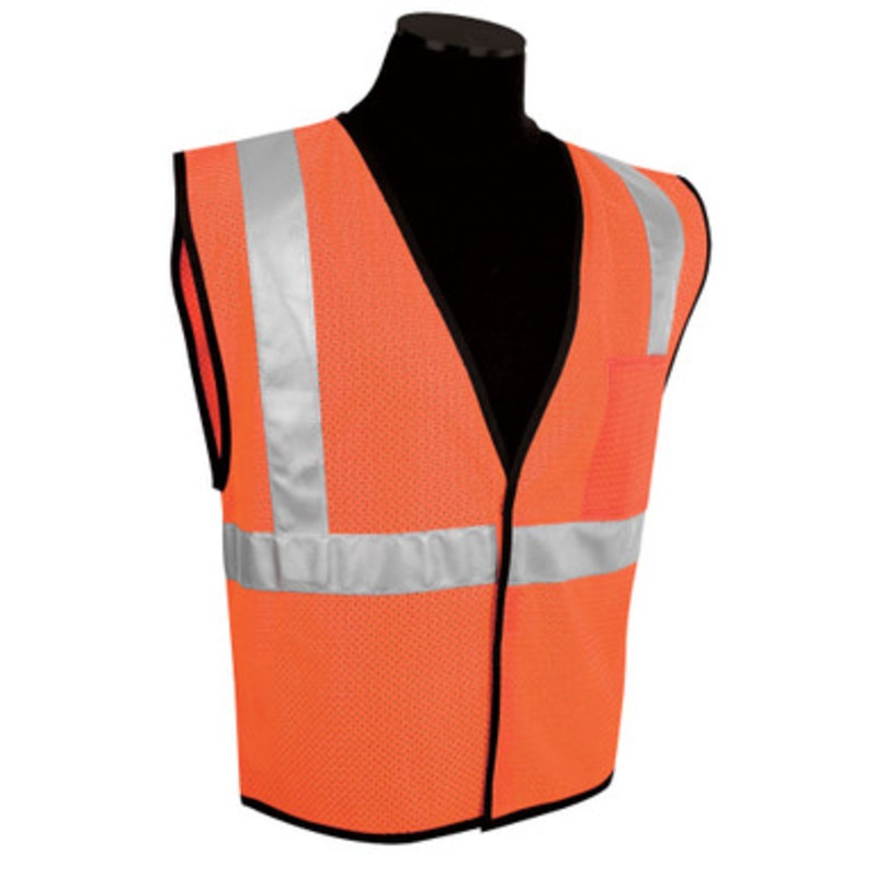 1194 Orange Economy Vest Mesh
