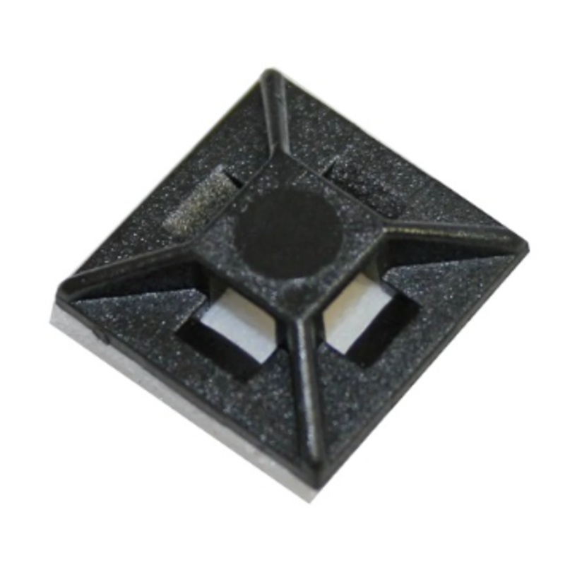 Cable Tie Mount 12.7 x 12.7mm 100pk Blk