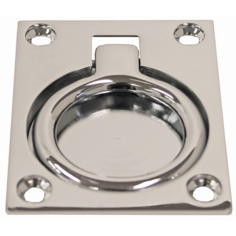 Flush Ring Pull Chrome Plated Large