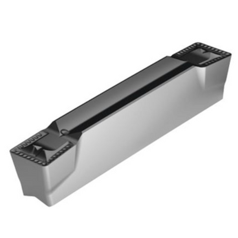 Walter GX Grooving & Parting Carbide Insert, UD4 Chipbreaker, Grade WSM33S, Neutral Lead Angle, 0.031 Radius, 0.157 Insert Cut Width, Insert GX24-3E400N08-UD4