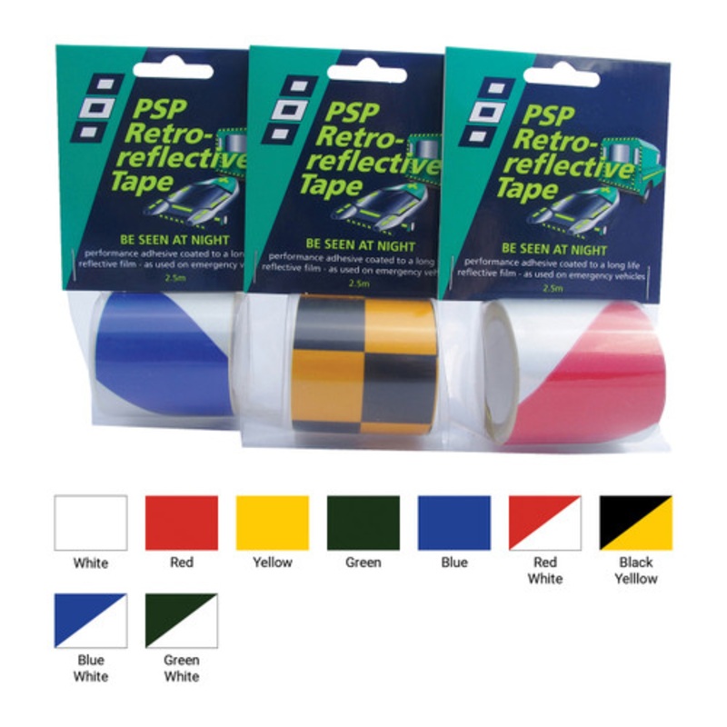 Retro Reflective Tape – 1 Roll Pack 50mm x 2.5m