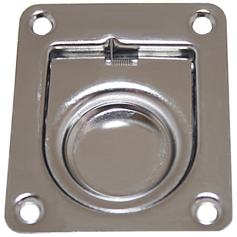 Flush Pull Stainless Steel 65 x 55mm