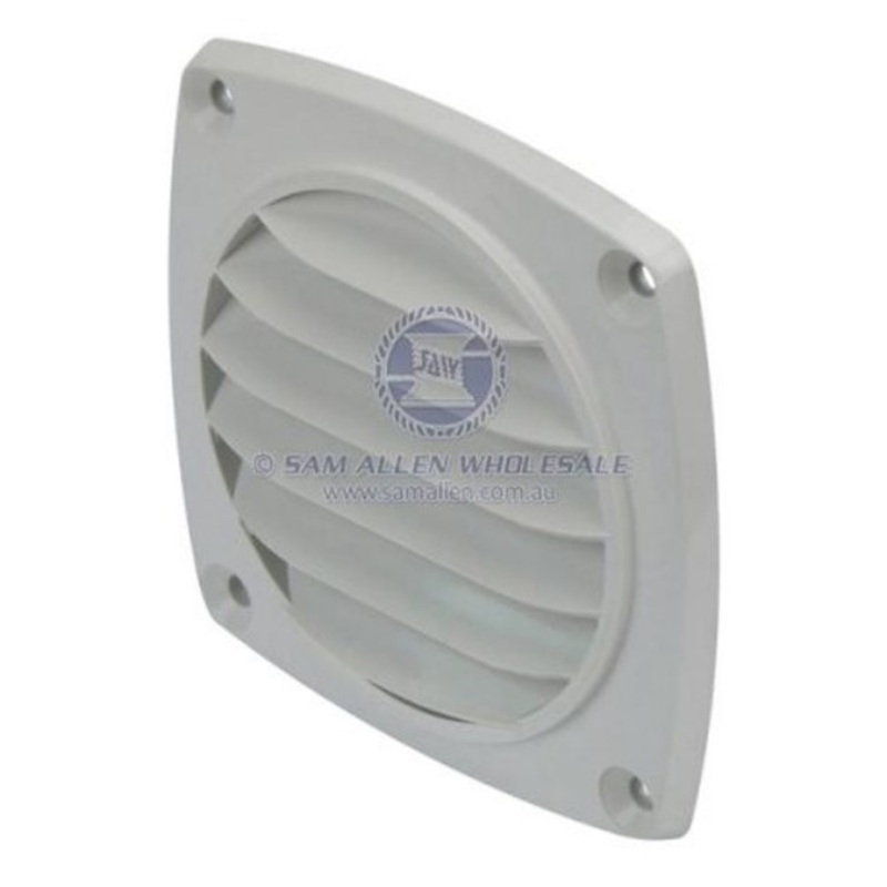 Vent Surface Mount White Nylon 76mm
