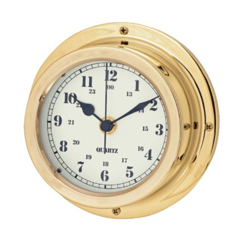 Clock Enclosed Face | Brass