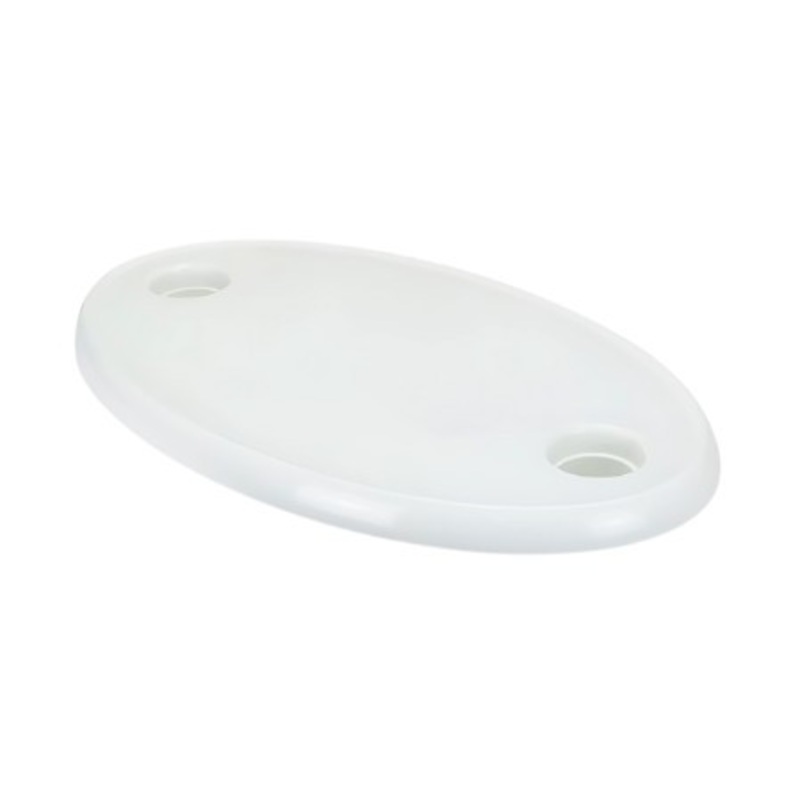 Table Top Oval Wht 2 Cups