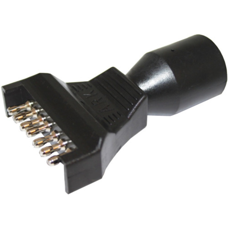 Trailer Adapter 7 pin flat to 6 pin round
