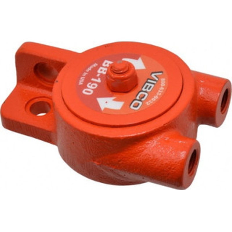 Vibco Vibrators ,250 Lb. Force, 11 Cubic Feet per Minute, 15,500 RPM, 77 Decibel, Pneumatic Vibrator 4-1/8 Long x 2 Wide x 2-9/16 High, 1/4 Port Inlet, 1/4 Port Outlet BB-190CI – 36674927