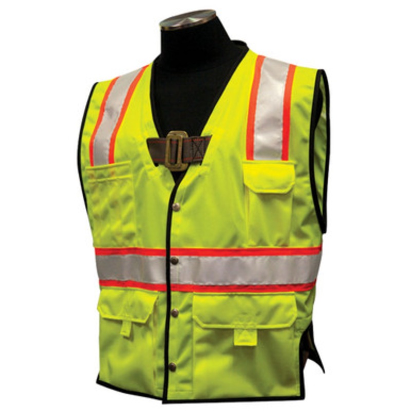 T341 Lime Fall Protection Class 2 Vest
