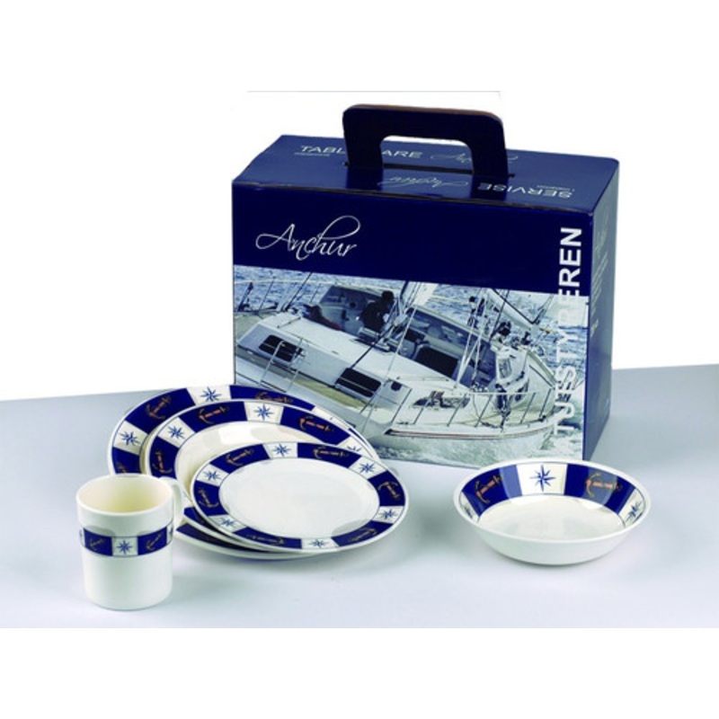 Dinner Set with Anchor Design