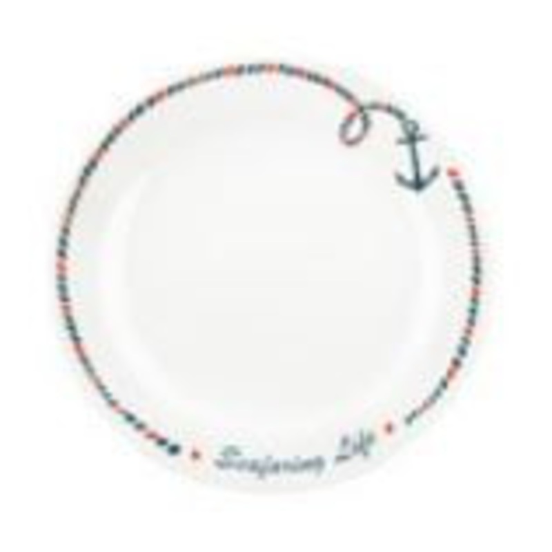Plate Set 8 with Anchor Design Set of 6