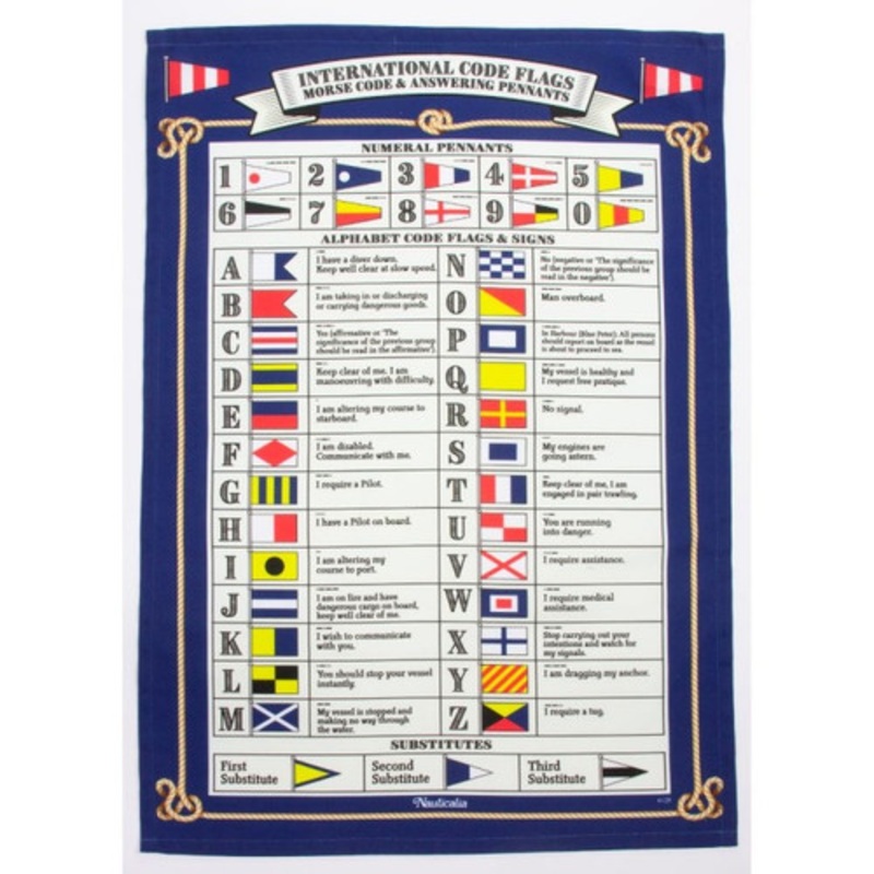 Tea Towel Code Flags